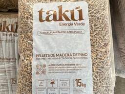 Pellets de pino en bolsa